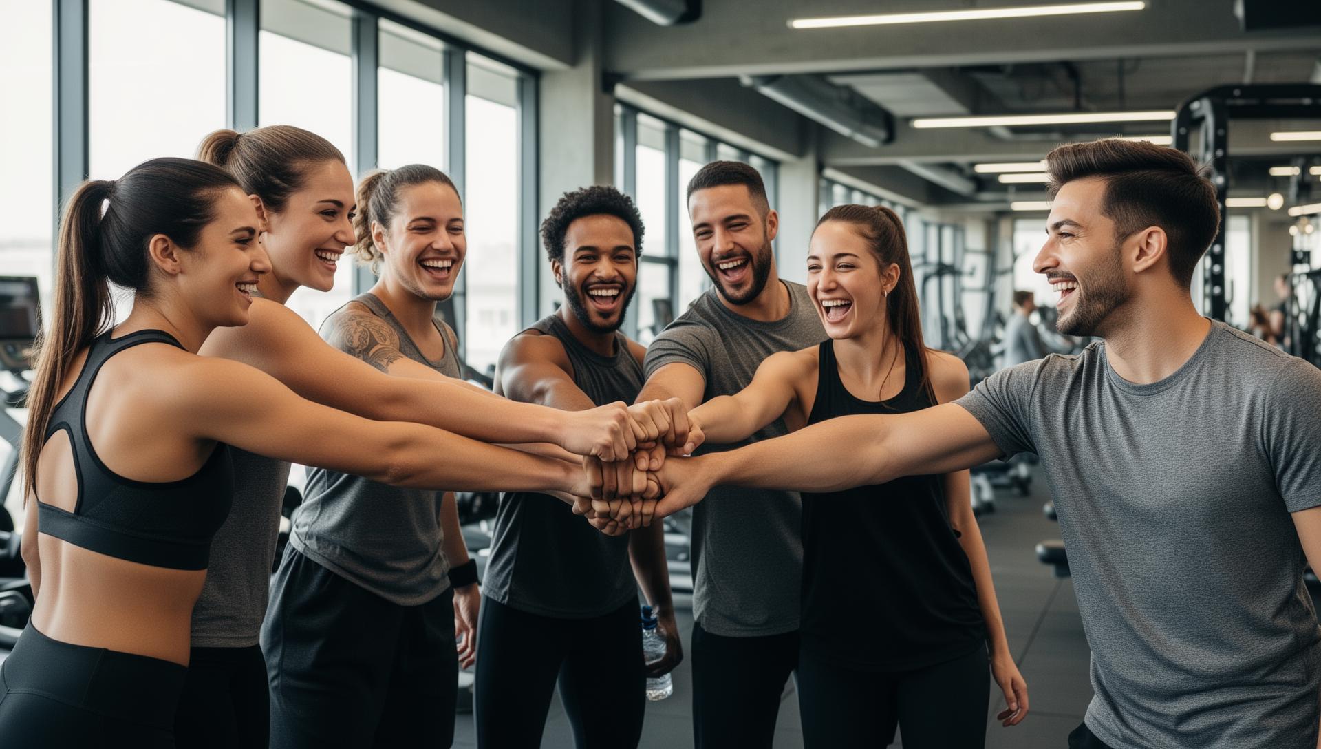 Lifters training together